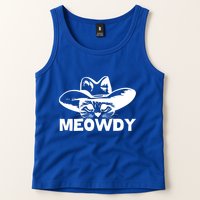 Meowdy Funny Mashup Between Meow And Howdy Cat Meme Cool Gift Tank Top