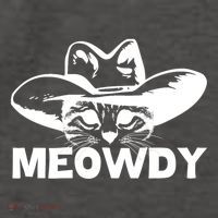 Meowdy Funny Mashup Between Meow And Howdy Cat Meme Cool Gift Vector Backpack
