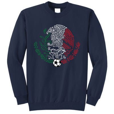 Mexico Flag Mexican Eagle Soccer Tall Sweatshirt