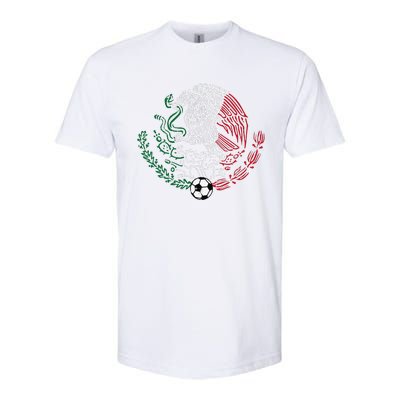 Mexico Flag Mexican Eagle Soccer Softstyle® CVC T-Shirt