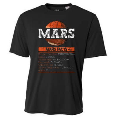 Mars Facts Mars Planet Space Lover Cooling Performance Crew T-Shirt