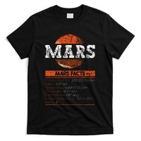 Mars Facts Mars Planet Space Lover T-Shirt