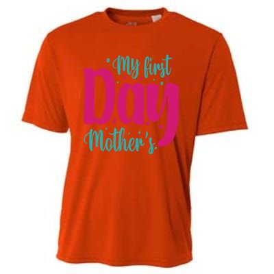 My First Mother's Day Meaningful Gift Cooling Performance Crew T-Shirt