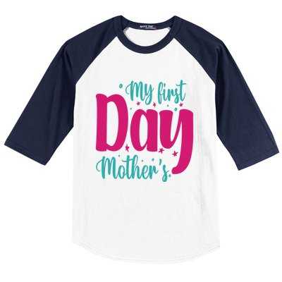 My First Mother's Day Meaningful Gift Baseball Sleeve Shirt