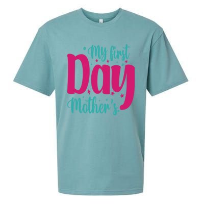 My First Mother's Day Meaningful Gift Sueded Cloud Jersey T-Shirt