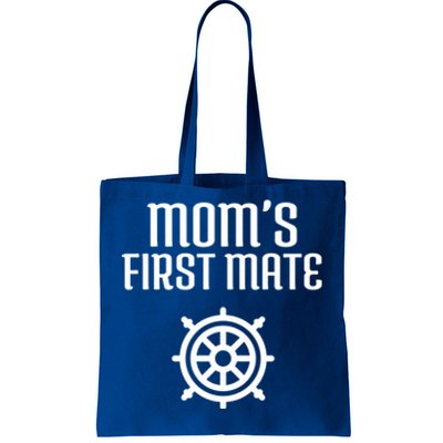 Mom's First Mate Boating Boat Sailor Boat Sailing Captain Gift Tote Bag