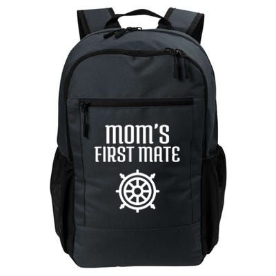 Mom's First Mate Boating Boat Sailor Boat Sailing Captain Gift Daily Commute Backpack