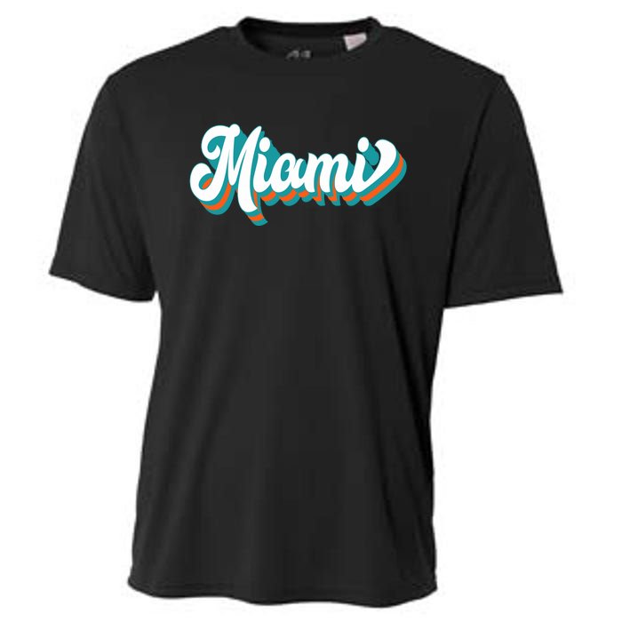 Miami Football Cooling Performance Crew T-Shirt