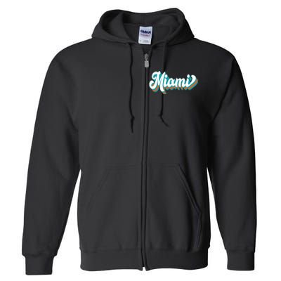 Miami Football Full Zip Hoodie