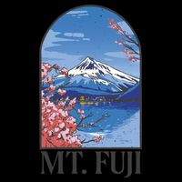 Mt. Fuji Drawstring Bag