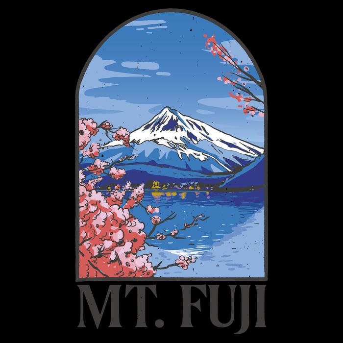 Mt. Fuji Drawstring Bag
