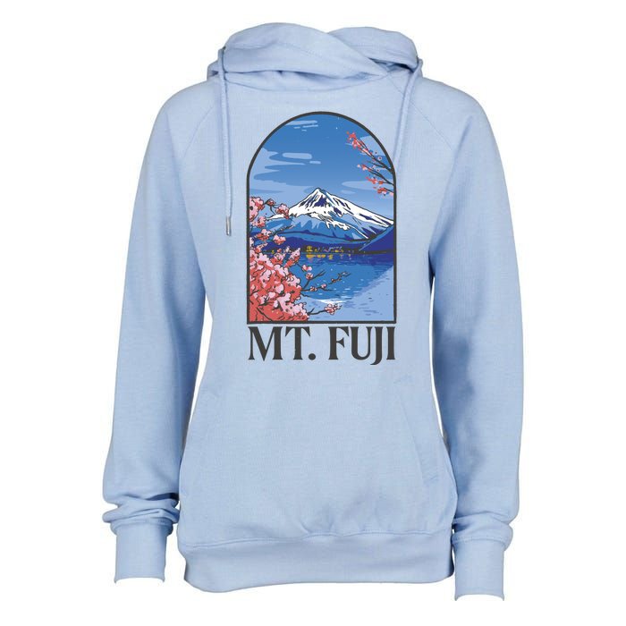 Mt. Fuji Womens Funnel Neck Pullover Hood