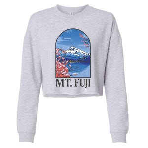 Mt. Fuji Cropped Pullover Crew