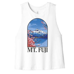 Mt. Fuji Women's Racerback Cropped Tank