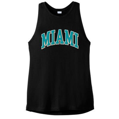 Miami Florida Ladies PosiCharge Tri-Blend Wicking Tank