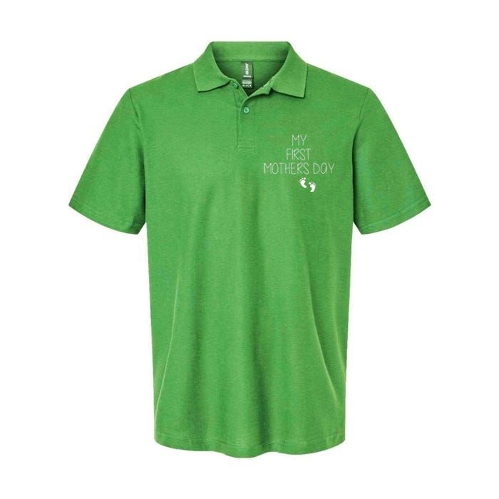 My First Mothers Day Softstyle Adult Sport Polo