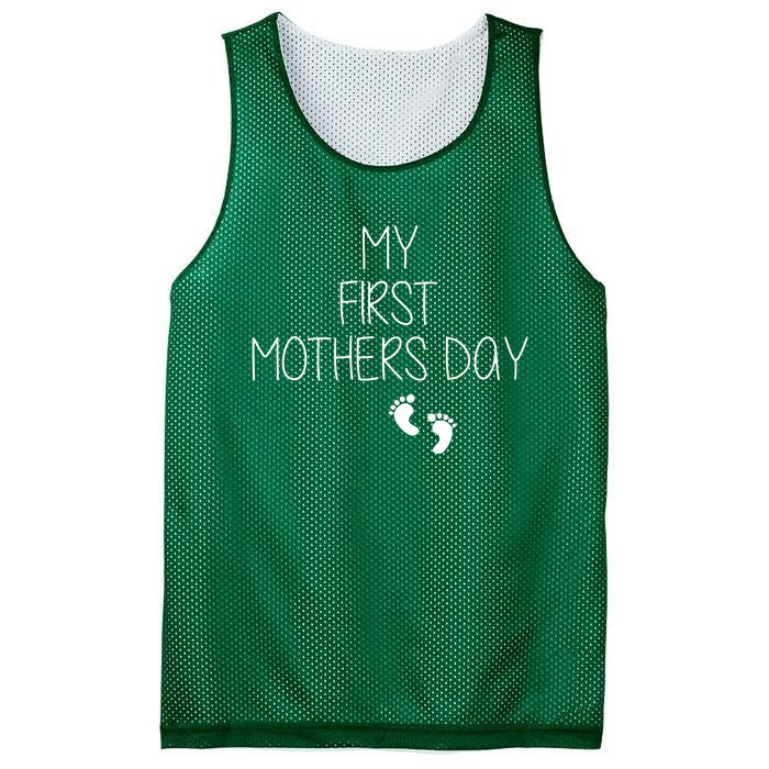 My First Mothers Day Mesh Reversible Basketball Jersey Tank