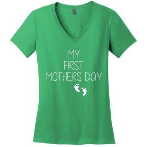 My First Mothers Day Women's V-Neck T-Shirt