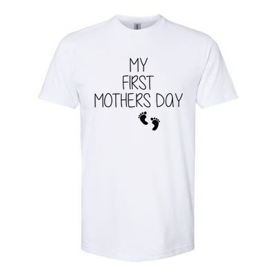 My First Mothers Day Softstyle CVC T-Shirt