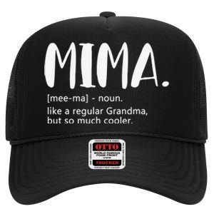 Mima for  Mother's Day idea for Grandma Mima High Crown Mesh Back Trucker Hat