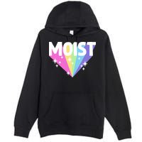 Moist Funny Meme Offensive Weird Cool Hilarious Humorous Premium Pullover Hoodie