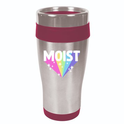 Moist Funny Meme Offensive Weird Cool Hilarious Humorous 16oz Travel Tumbler