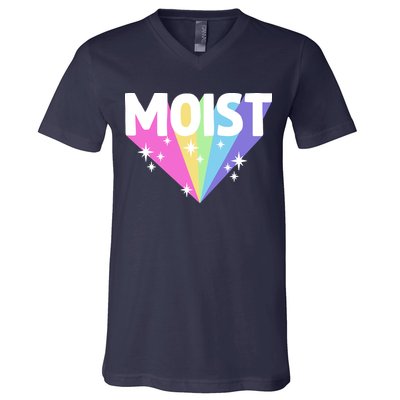 Moist Funny Meme Offensive Weird Cool Hilarious Humorous V-Neck T-Shirt