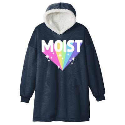 Moist Funny Meme Offensive Weird Cool Hilarious Humorous Hooded Wearable Blanket
