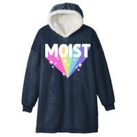 Moist Funny Meme Offensive Weird Cool Hilarious Humorous Hooded Wearable Blanket