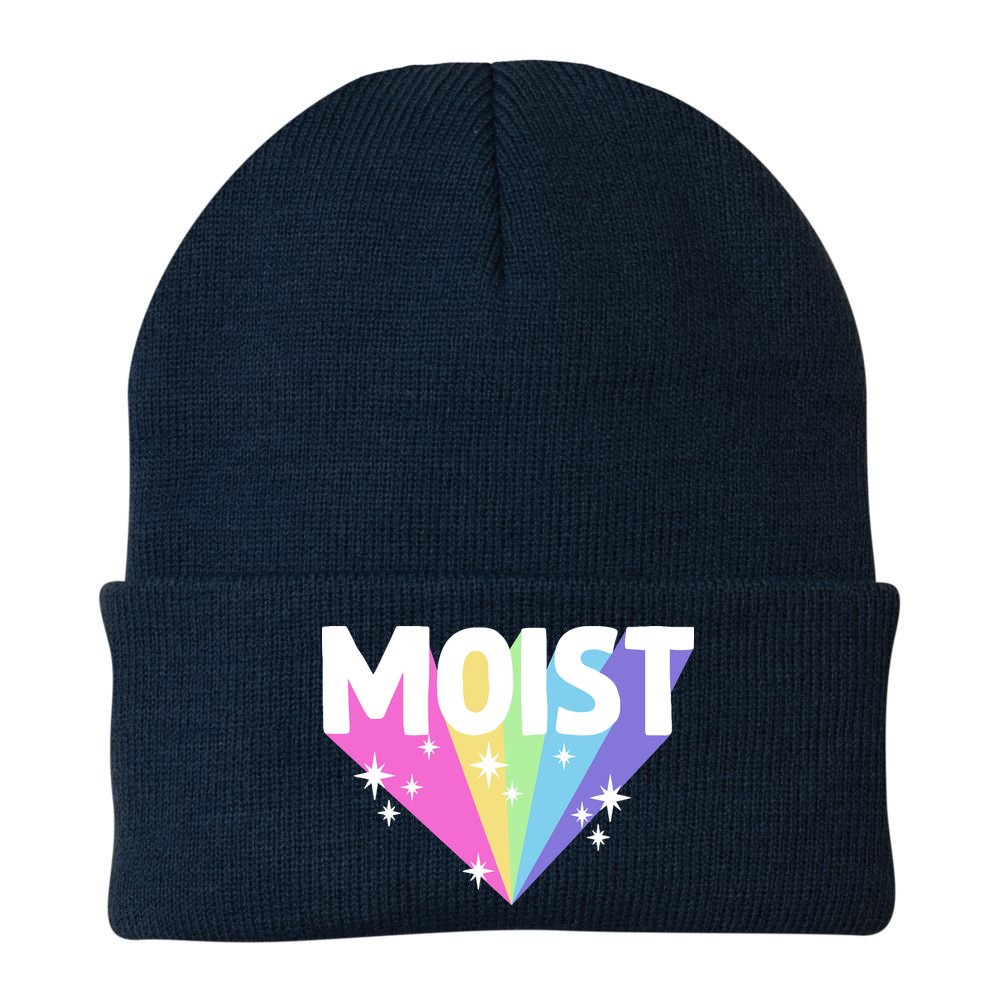 Moist Funny Meme Offensive Weird Cool Hilarious Humorous Beanie
