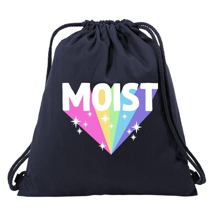 Moist Funny Meme Offensive Weird Cool Hilarious Humorous Drawstring Bag