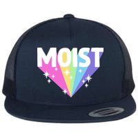 Moist Funny Meme Offensive Weird Cool Hilarious Humorous Flat Bill Trucker Hat