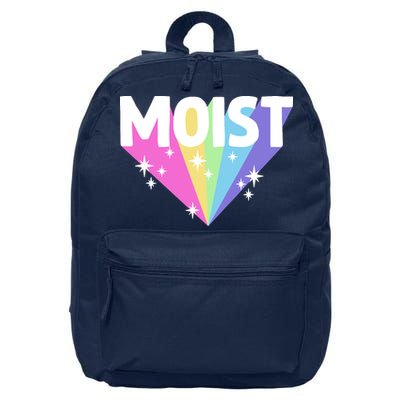 Moist Funny Meme Offensive Weird Cool Hilarious Humorous 16 in Basic Backpack