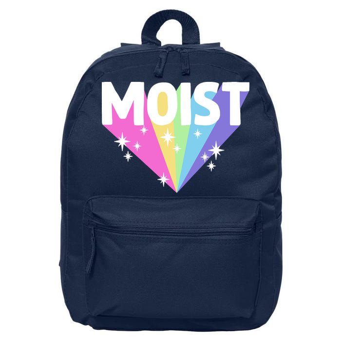 Moist Funny Meme Offensive Weird Cool Hilarious Humorous 16 in Basic Backpack