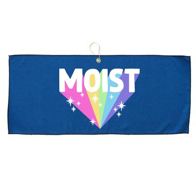 Moist Funny Meme Offensive Weird Cool Hilarious Humorous Large Microfiber Waffle Golf Towel