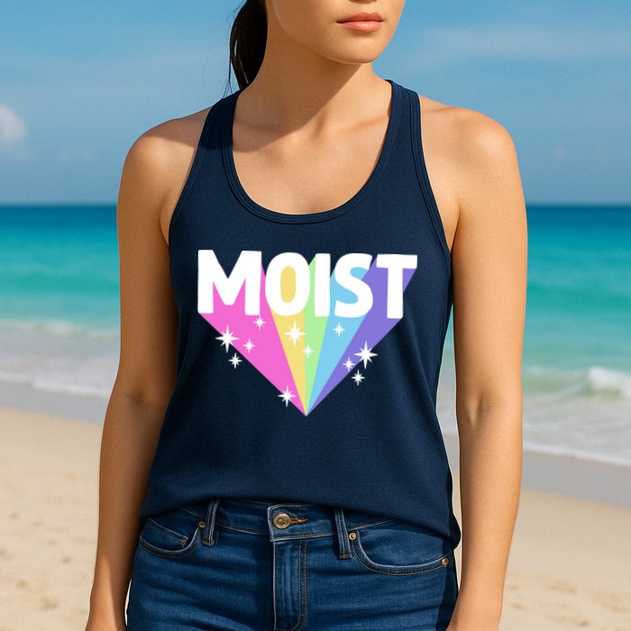 Moist Funny Meme Offensive Weird Cool Hilarious Humorous Womens Tank Top