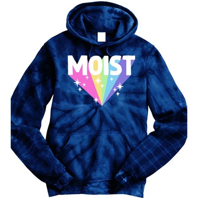 Moist Funny Meme Offensive Weird Cool Hilarious Humorous Tie Dye Hoodie