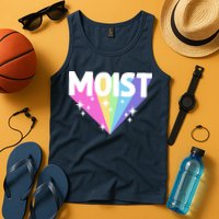 Moist Funny Meme Offensive Weird Cool Hilarious Humorous Tank Top