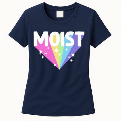 Moist Funny Meme Offensive Weird Cool Hilarious Humorous Womens T-Shirt