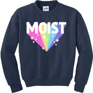 Moist Funny Meme Offensive Weird Cool Hilarious Humorous Kids Sweatshirt