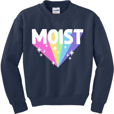 Moist Funny Meme Offensive Weird Cool Hilarious Humorous Kids Sweatshirt