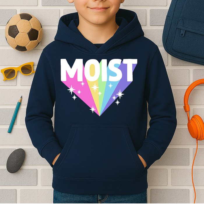 Moist Funny Meme Offensive Weird Cool Hilarious Humorous Kids Hoodie