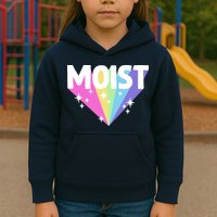 Moist Funny Meme Offensive Weird Cool Hilarious Humorous Kids Hoodie