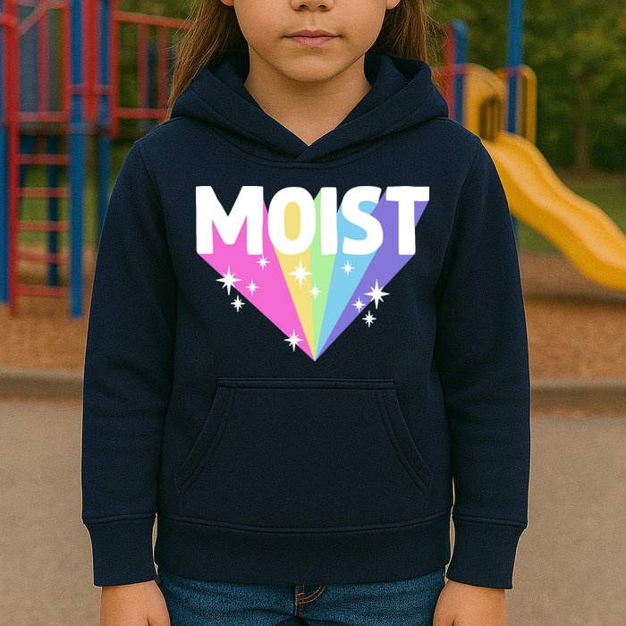 Moist Funny Meme Offensive Weird Cool Hilarious Humorous Kids Hoodie