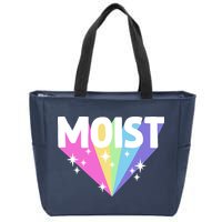 Moist Funny Meme Offensive Weird Cool Hilarious Humorous Zip Tote Bag