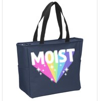 Moist Funny Meme Offensive Weird Cool Hilarious Humorous Zip Tote Bag