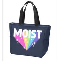 Moist Funny Meme Offensive Weird Cool Hilarious Humorous Zip Tote Bag