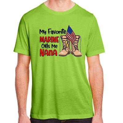 My Favorite Marine Calls Me Nana Adult ChromaSoft Performance T-Shirt