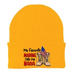 My Favorite Marine Calls Me Nana Knit Cap Winter Beanie