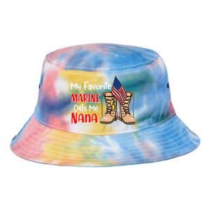 My Favorite Marine Calls Me Nana Tie Dye Newport Bucket Hat